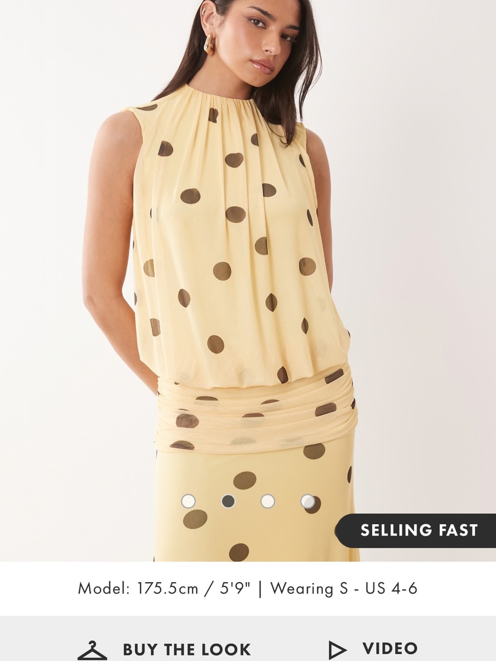 ASOS polka dot maxi dress